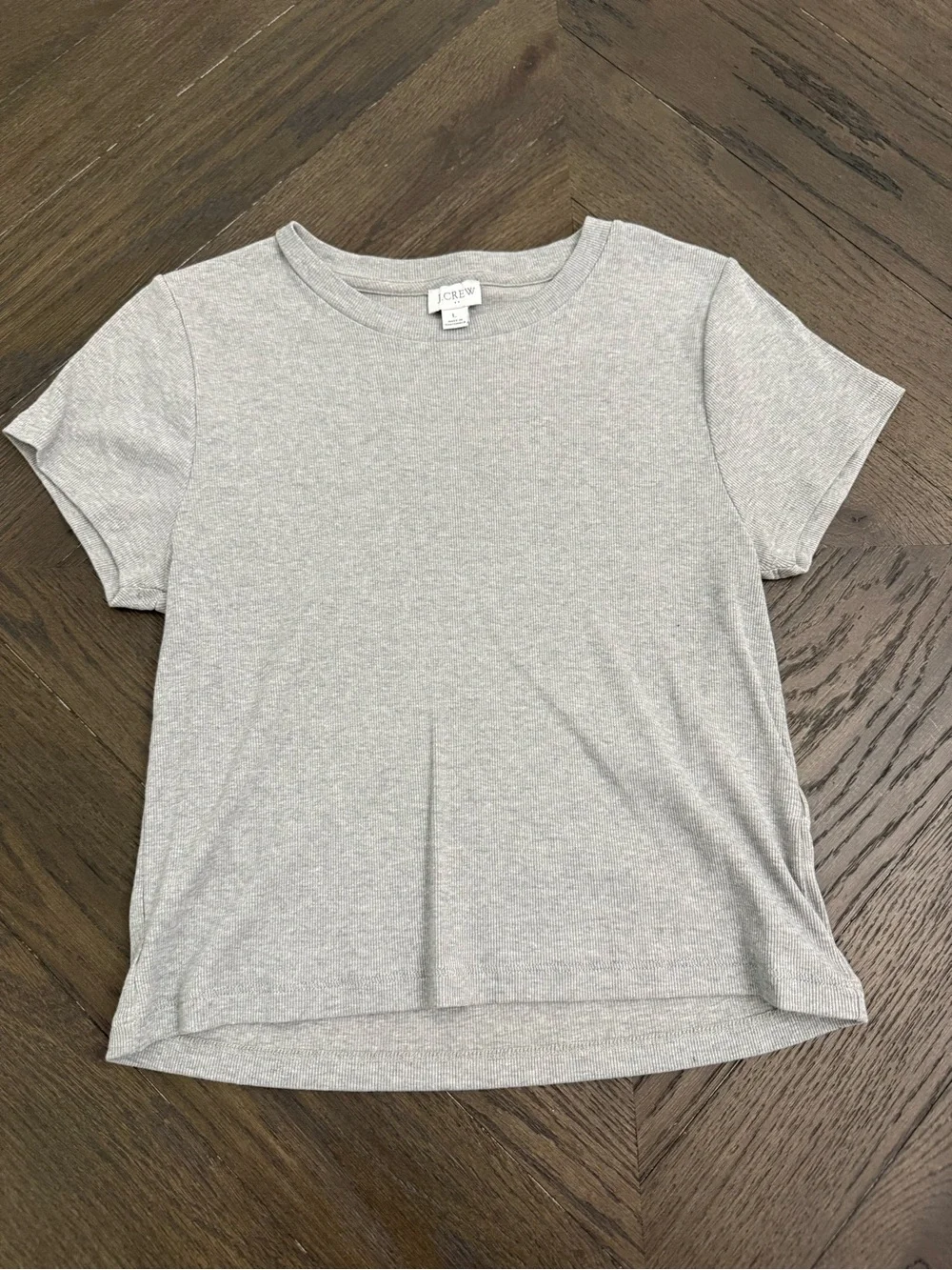 J. Crew Gray Short Sleeve Tee